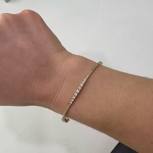 RING CONCIERGE Diamond and 14k bangle 17cm